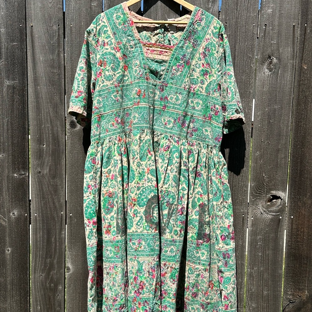 Magnolia Pearl Taigi European Cotton Blockprint Dress